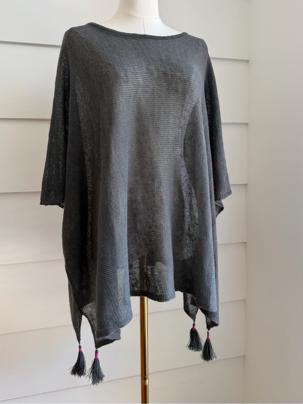 Johnny Was Calme Linen Tassel Top size XS/S